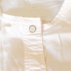 White LUXE Scrub Jacket